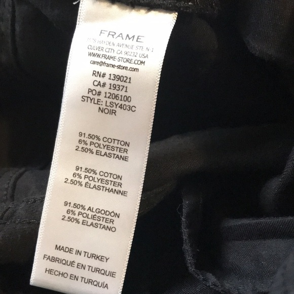 Frame Denim Black High Rise Jeans - Picture 14 of 14